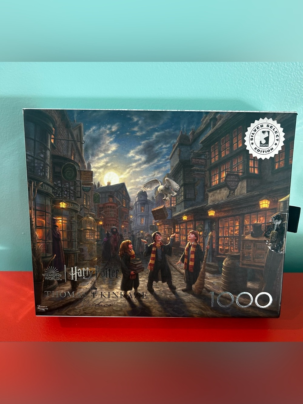 Thomas Kinkade Silver Select Harry Potter Diagon Alley - Complete 1000 pc puzzle